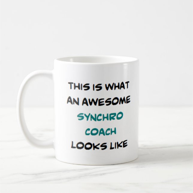 Mug entraîneur synchro, génial (Gauche)