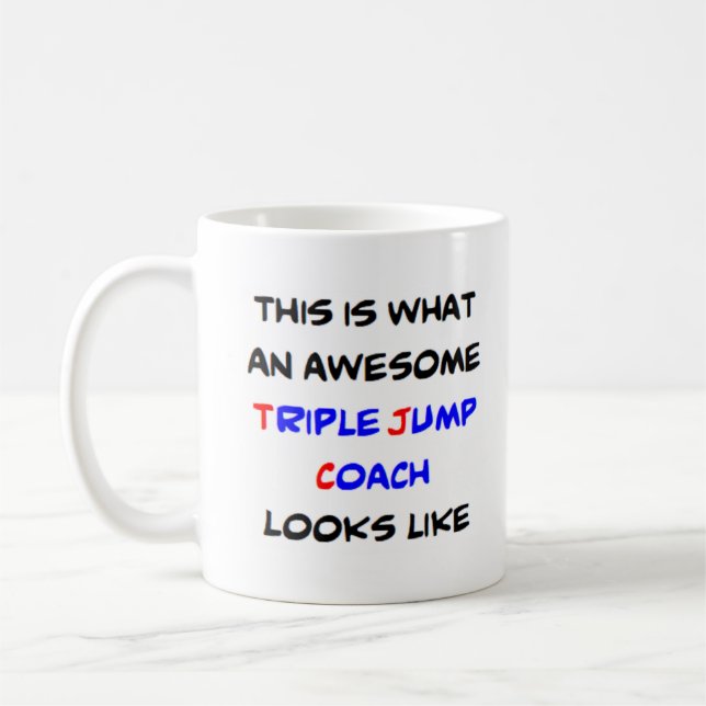 Mug entraîneur triple saut, génial (Gauche)