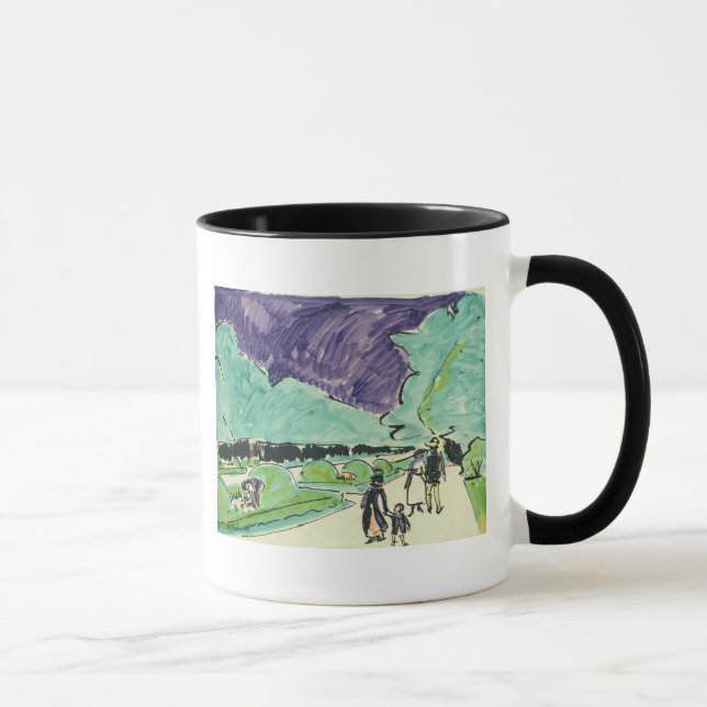 Mug Entrée à un grand jardin à Dresde, 1905 (Droite)