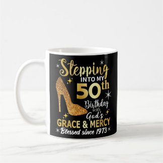 Mug Entrée dans mon 50e anniversaire avec grâce des di