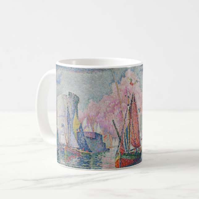 Mug Entrée du port de La Rochelle, Paul Signac (Devant gauche)