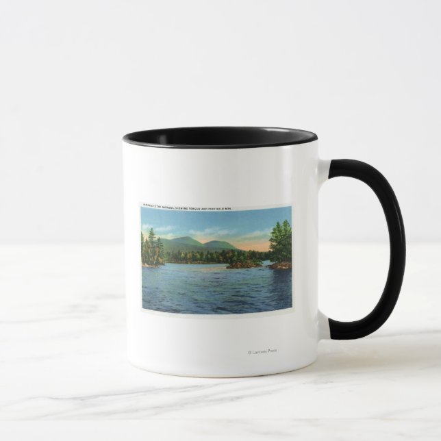 Mug Entrée étroite, langue et cinq milles (Droite)