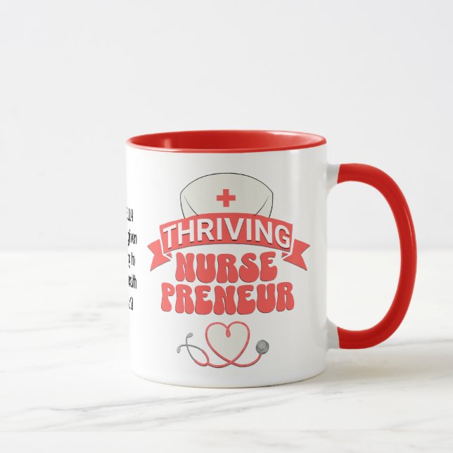Mug Entrepreneur Infirmière PROSPÈRE sur mesure (Droite)