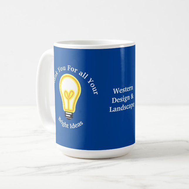 Mug Entreprise d'amaigrissement lumineux de l'employé (Devant gauche)