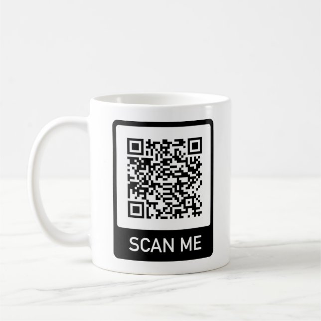 Mug Entreprise de code QR personnalisé (Gauche)