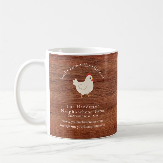 Mug Entreprise de Ferme Rustique Moderne (Gauche)