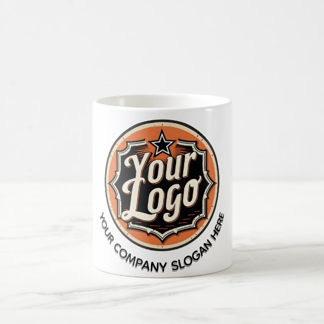 Mug Entreprise de logo et de texte personnalisés simpl (Centre)