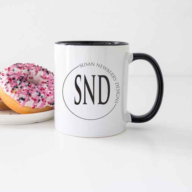 Mug Entreprise de logo personnalisé simple (Créateur téléchargé)