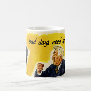 Mug Entreprise vintage, PDG fou, patron, employé