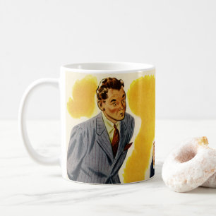 Mug Entreprise Vintage, PDG fou, patron, employé