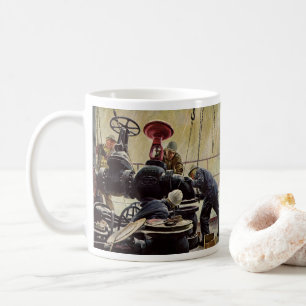 Mug Entreprise Vintage, Plateforme Pétrolière sur l'Oc