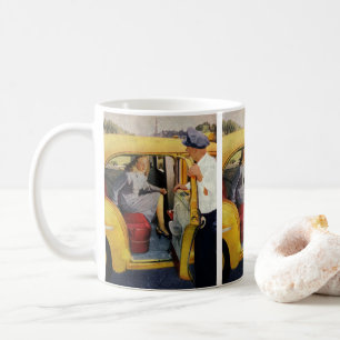 Mug Entreprise vintage, Taxi Conducteur de taxi Femme 
