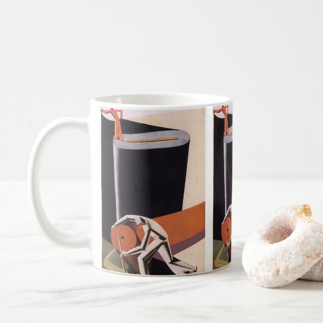 Mug Entreprise Vintage, tissus et textiles Art Déco (Avec donut)