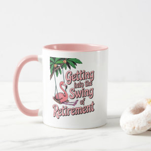 Mug Entrer dans le rythme de la vie de plage à la retr
