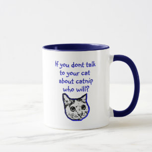 Mug Entretien à votre chat au sujet de cataire