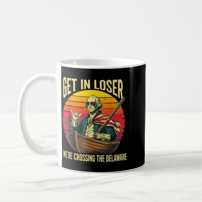 Mug Entrez loser traversée du Delaware drôle 4 juillet (Gauche)