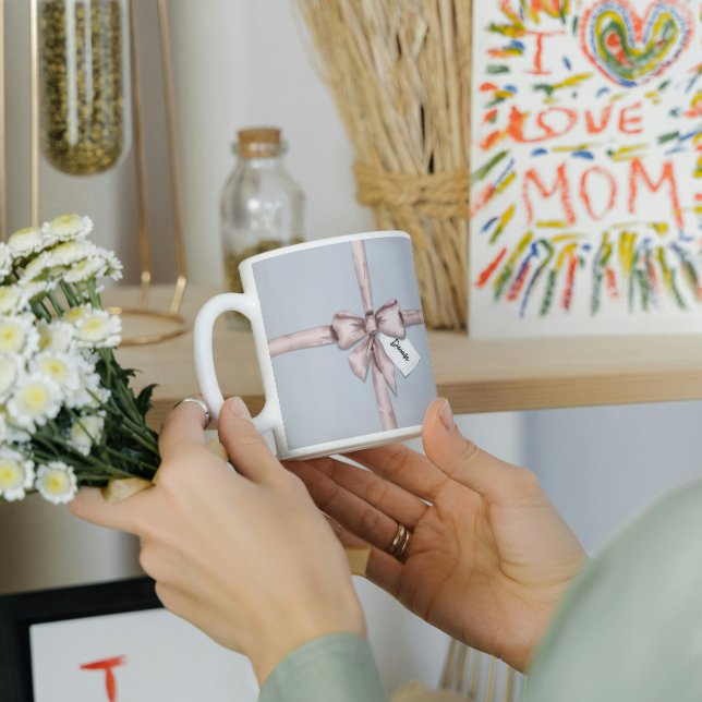 Mug Enveloppé dans un arc rose (Créateur téléchargé)