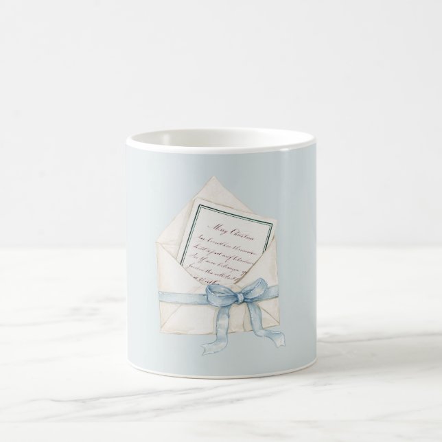 Mug Enveloppe Noël Arc Bleu (Centre)