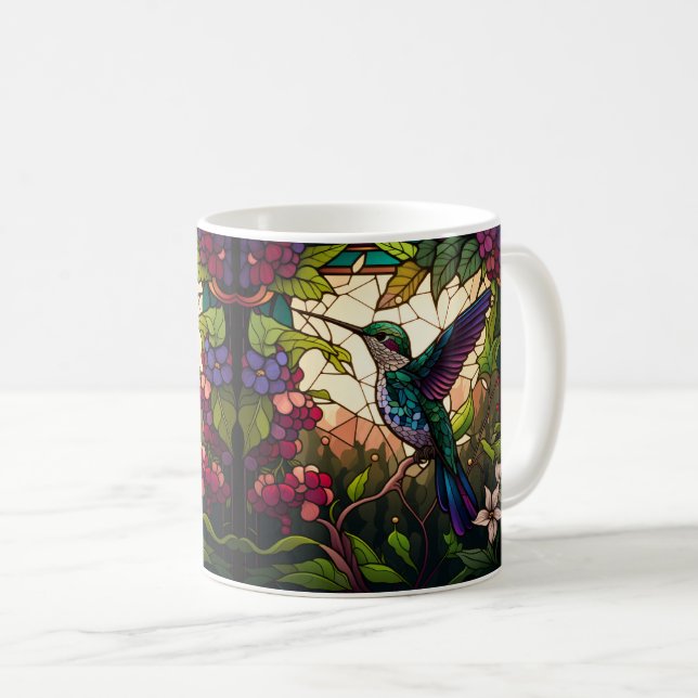 Mug Enveloppement de colibri mignon (Devant droit)