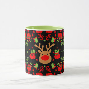 Mug Enveloppement de Noël des elfes amusant