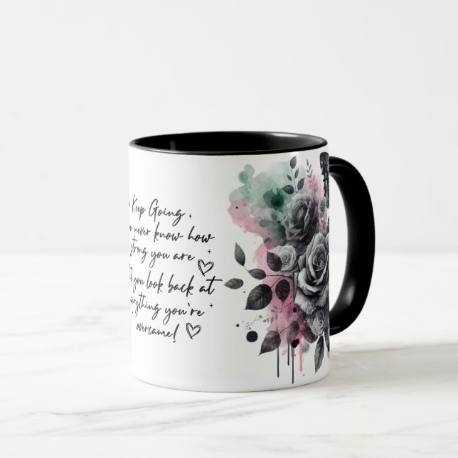 Mug Enveloppement motivationnel mignon (Devant droit)