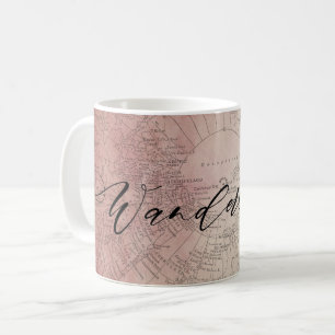 Mug Envie d'ailleurs Carte de voyage à l'aquarelle omb