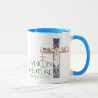 Mug Envisagez la croix de W, le café 3 de grâce