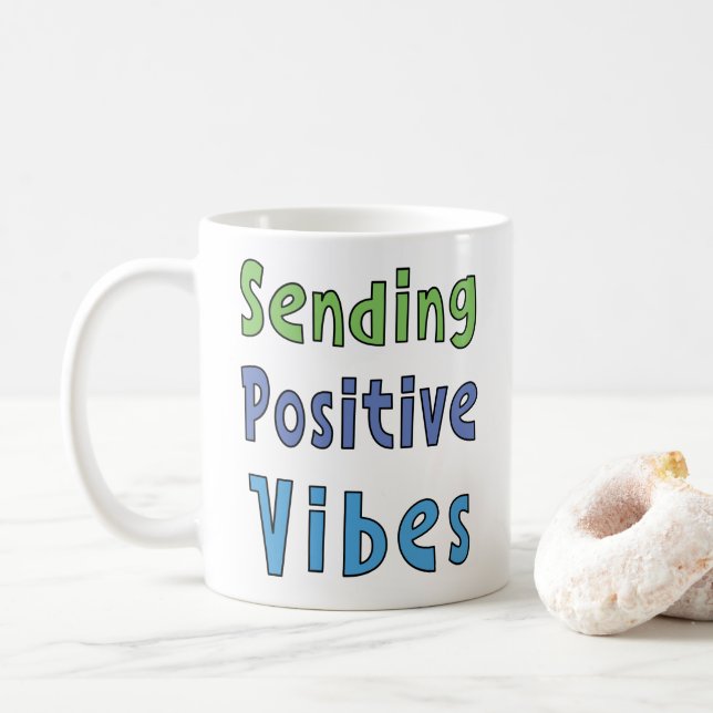 Mug Envoi de vibrations positives (Avec donut)