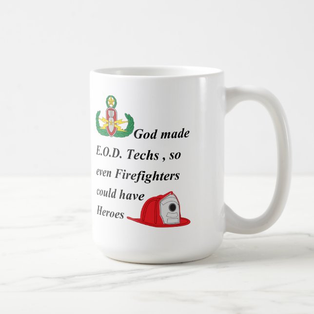Mug EOD - Héros de sapeur-pompier (Droite)