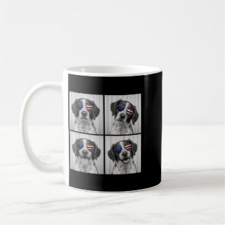 Mug Épagneul breton 4 juillet drapeau américain chien