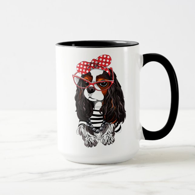 Mug Épagneul cavalier du Roi Charles de Paris avec (Droite)