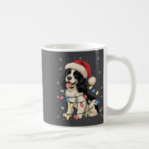 Mug Épagneul Springer Anglais Chien Lumières de sapin