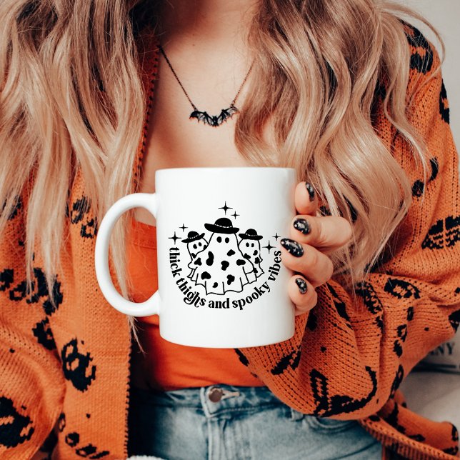 Mug Épais cuisses et Vibes Éffrayantes Halloween (Créateur téléchargé)