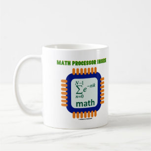 Mug Épaisseur de la puce du processeur mathématique à