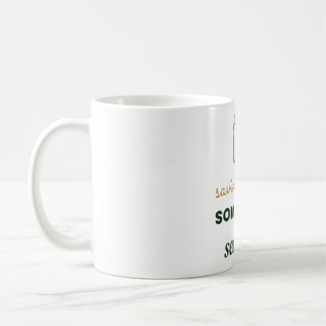 Mug Épargner pour quelque chose de sensé Pot à économi (Gauche)