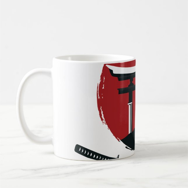 Mug Épée de Samurai : Caricature de la porte de Torii (Gauche)