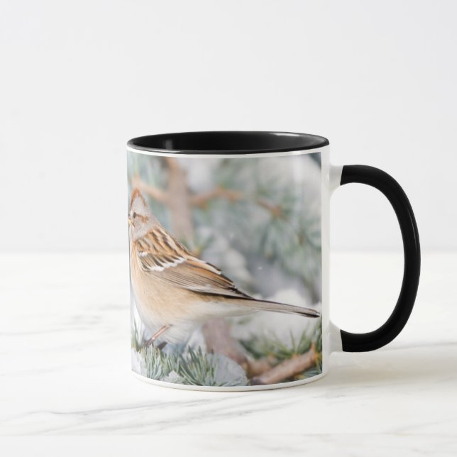 Mug Épervier américain en hiver (Droite)