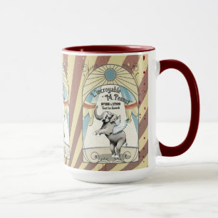 Mug Ephène de cirque vintage exécutant animal Français
