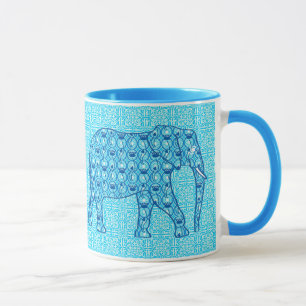 Mug Ephène de fleur de Lotus - turquoise