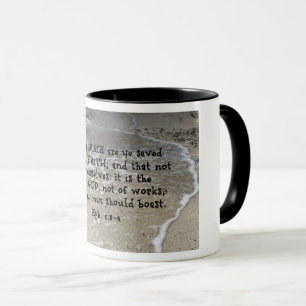 Mug Éphésiens 2:8-9 Car par la grâce vous êtes sauvés 