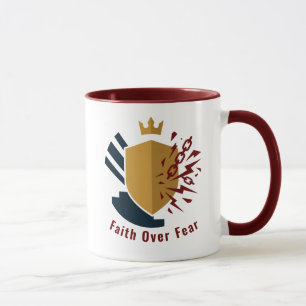 Mug Ephésiens 6:12 Armure de Dieu bouclier couronne em