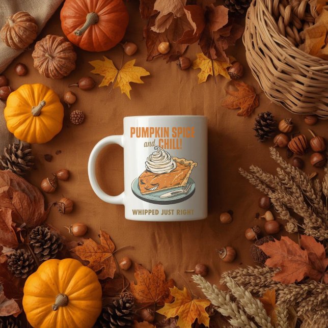 Mug Épice citrouille et refroidissement drôle Thanksgi (Créateur téléchargé)