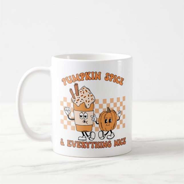 Mug Épice citrouille et tout Nice, Chute confortable (Gauche)