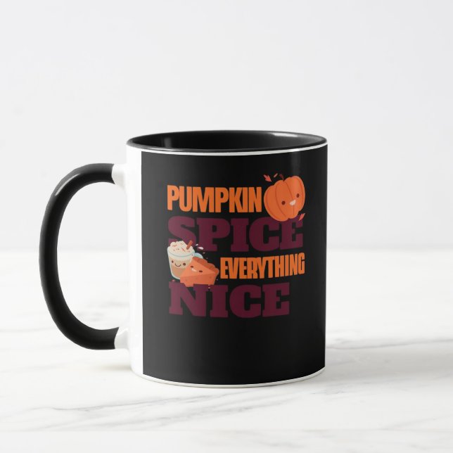Mug Épice citrouille Et Tout Nice Citation D'Automne (Gauche)
