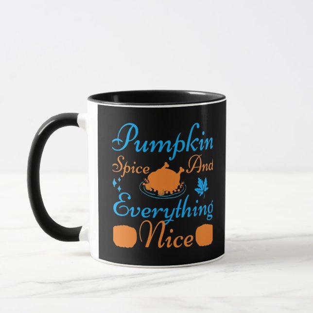 Mug Épice citrouille Et Tout Nice Essentiel Amusant (Gauche)