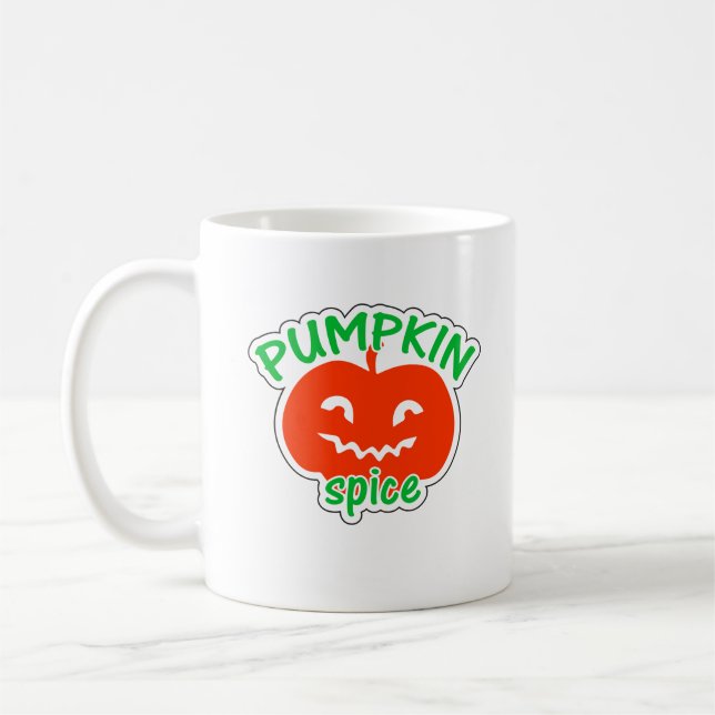 Mug Épice citrouille Jack-O’-Lanterne - Automne Simple (Gauche)