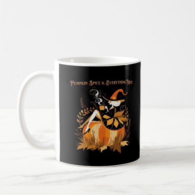 Mug Épice citrouille & Tout Nice Mème & Drôle (Gauche)