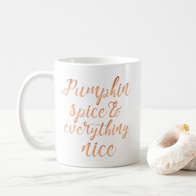 Mug Épice et tout de citrouille bonnes (Avec donut)