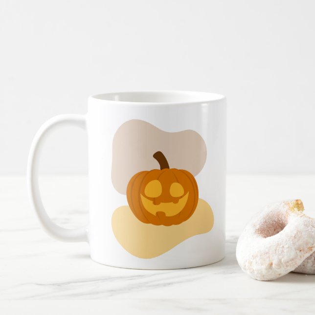 Mug Épices citrouilles et formes de blob Abstraites Ha (Avec donut)
