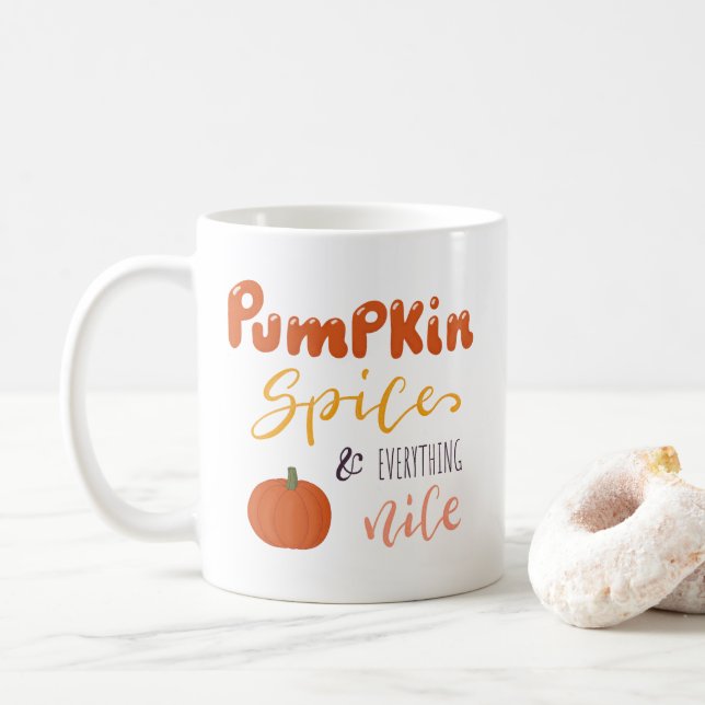 Mug Épices citrouilles et tout Nice (Avec donut)